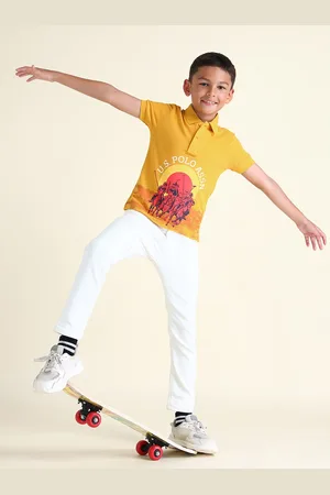 Ralph Lauren Boys Sports Printed Polo Pure Cotton T-shirt