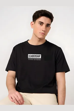 Moda Rapido Men Typography Printed Round Neck Cotton Relaxed Fit T-shirt
