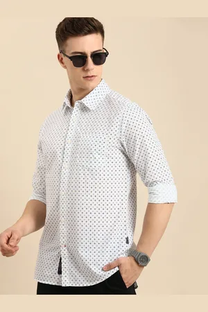 Being Human Slim Fit Geometric Printed Pure Cotton Casual Shirt