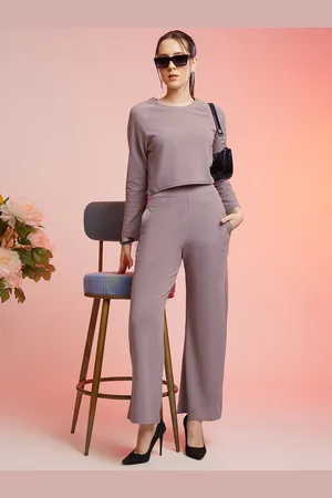 Moda Rapido Round Neck Top & Trousers Co-Ords Set