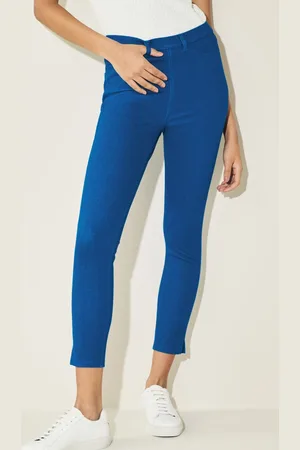 Next Women Solid Skinny Fit Cropped Jeggings