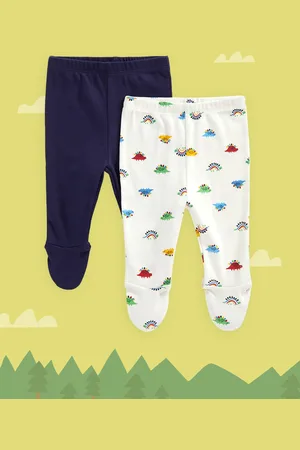 Mothercare Infant Girls Pack of 2 Pure Cotton Leggings