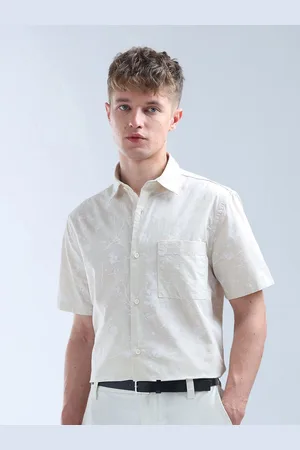Flying Machine Men Classic Floral Opaque Printed Casual Shirt