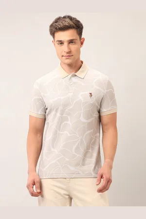 Ralph Lauren Men Printed Polo Collar Pockets Slim Fit T-shirt