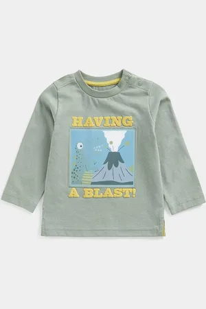 Mothercare Boys Graphic Printed Round Neck Pure Cotton T-shirt