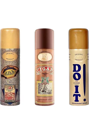 LOMANI Set Of 3 Elpaso Cigar & Do It Long Lasting Deodorant Spray - 200g Each