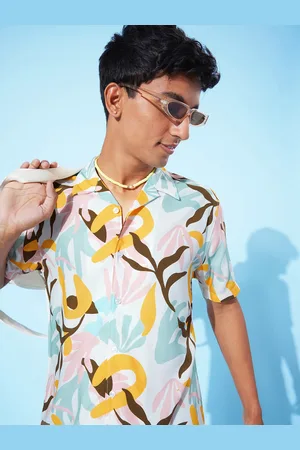 Mast & Harbour Men Multicoloured Love is in the Air Flower Power Casual Shirt