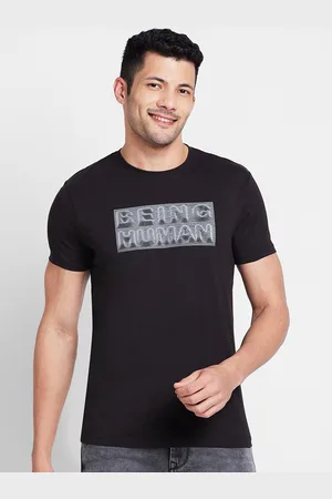 Being Human Typography Printed Cotton T-shirt