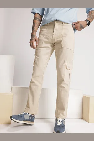 WROGN Men Relaxed Cargo Style Stretchable Jeans