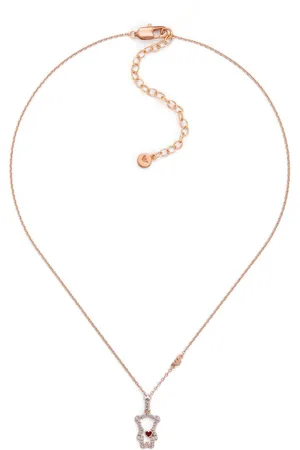 Emporio Armani Rose Gold-Plated Stone Studded Necklace