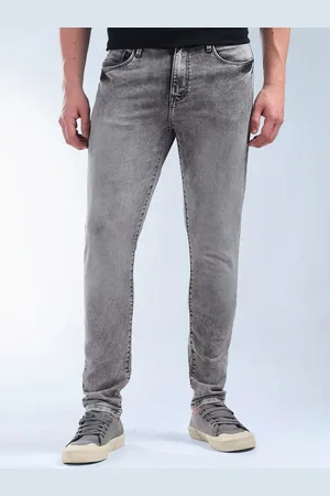 Flying Machine Slash Slim Tapered Fit Stone Washed Jeans