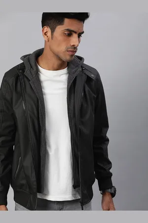WROGN Men Black Solid Sporty Jacket