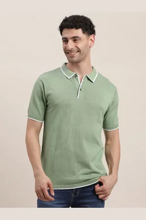 Turtle Men Polo Collar Pockets Slim Fit T-shirt