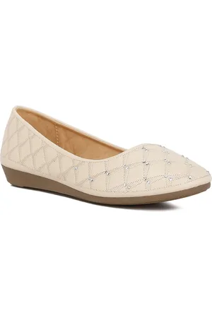 London Rag Embroidered Round Toe Ballerinas