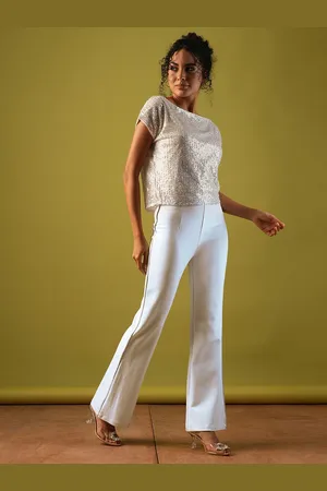 Globus Women High-Rise Flared Treggings
