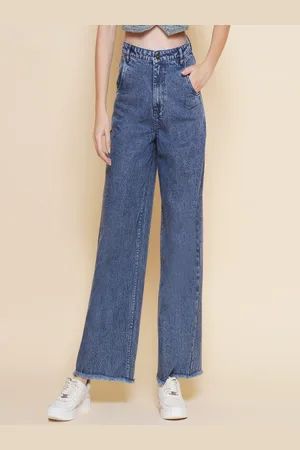 Puella Women Straight Fit High-Rise Light Fade Stretchable Jeans