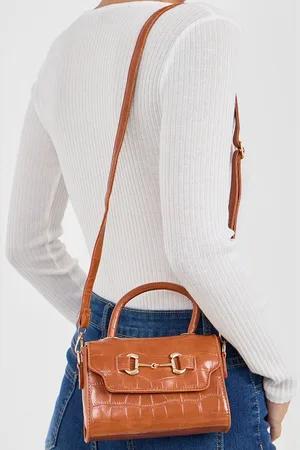 Styli Oversized Structured Handheld Bag with Snaffle Detail Bag