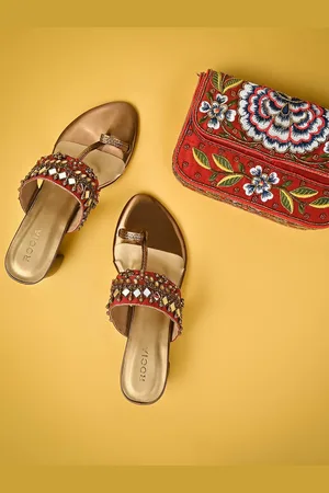 Rocia Ethnic Embellished Block Heels
