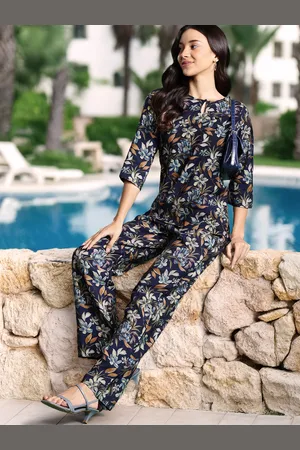 DressBerry Floral Printed Tunic With Trousers Co-Ords