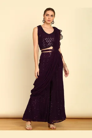 Soch Sequin Embellished Georgette Co-Ords Set With Belt