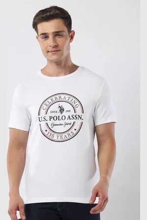 U.S. Polo Assn. Men Brand Logo Printed Slim Fit T-shirt