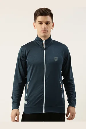 Sports52 Men Navy Blue Lightweight Training or Gym Dry-Fit Sporty Jacket