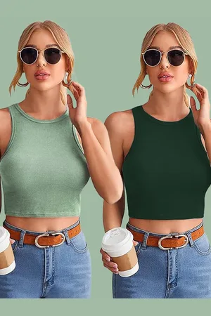 Mast & Harbour Cotton Crop Top