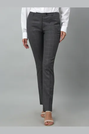 CANTABIL Women Checked Formal Trousers