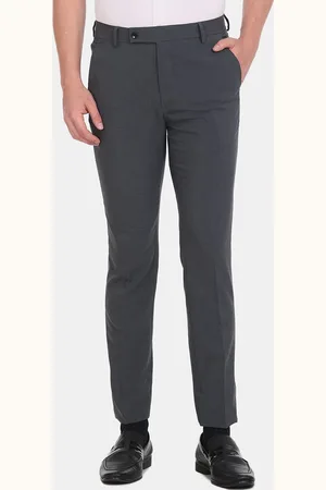 Arrow Men Solid Mid Rise Slim Fit Formal Trouser