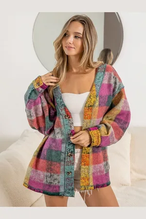 HERE&NOW Women Original Tartan Checks Opaque Checked Party Shirt