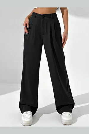 Chemistry Women Comfort Flared High-Rise Trousers