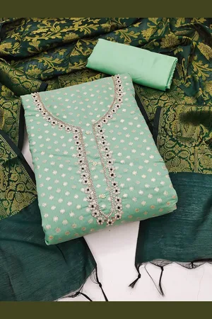MANVAA Embellished Unstitched Dress Material