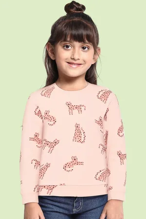 Mothercare Infant Girls Pink Printed Pure Cotton Sweatshirt