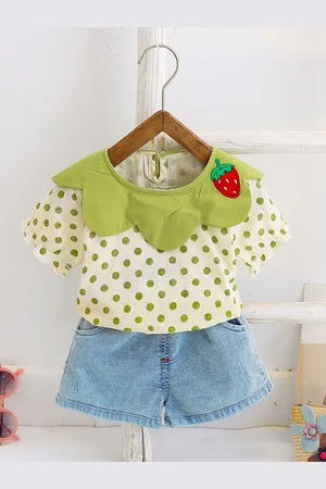 BAESD Girls Printed Top with Shorts