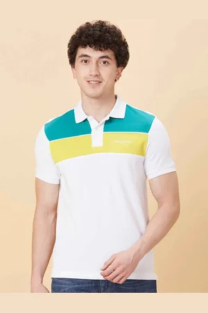 Being Human Colourblocked Polo Collar Cotton T-shirt