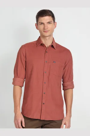 Arrow Slim Fit Spread Collar Chest Pocket Pure Cotton Casual Shirt