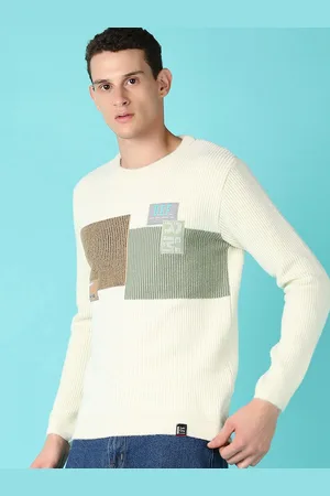 V-Mart Men Checked Pullover