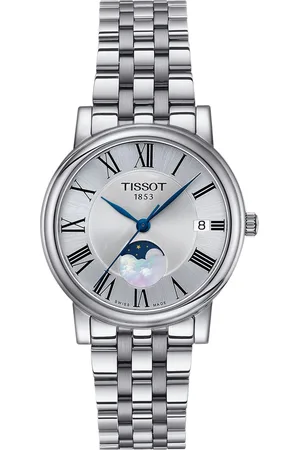 Tissot Women Silver-Toned Printed Dial & Grey Analogue Watch - T1222231103300