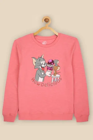 Kidsville Tom & Jerry Printed Sweatshirt For Kids Girls