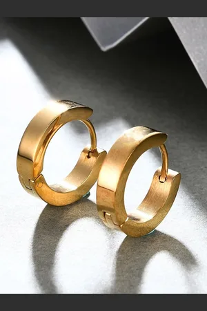 Roadster The Lifestyle Co Gold Plated Hoop Bali Earrings