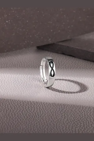 GIVA Men 925 Sterling Silver Rhodium-Plated Finger Ring
