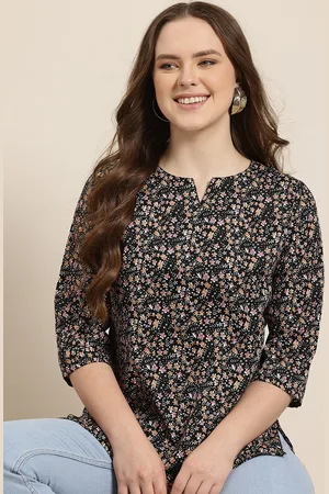 HERE&NOW Floral Printed Kurti