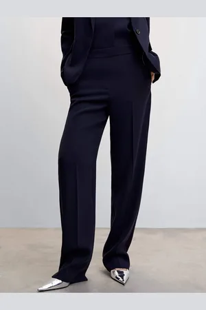 MANGO Women High-Rise Trousers