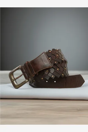 ART N VINTAGE Men Textured Leather Belt