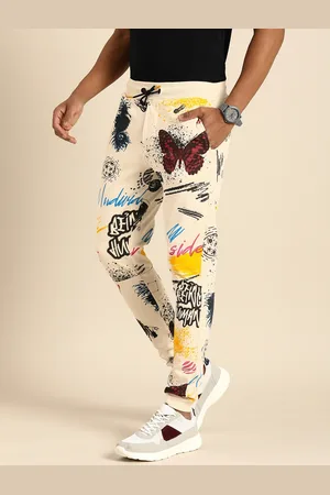 Being Human Men Graphic Printed Mid Rise Joggers