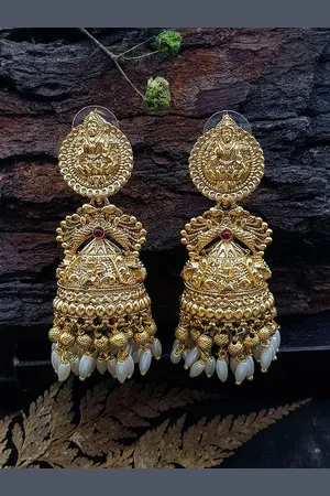 GRIIHAM Contemporary Jhumkas Earrings