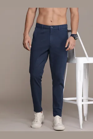 Roadster The Lifestyle Co. Men Slim Fit Pure Cotton Trousers