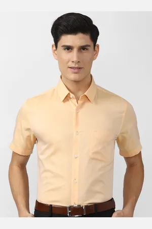 Peter England Men Beige Slim Fit Formal Shirt