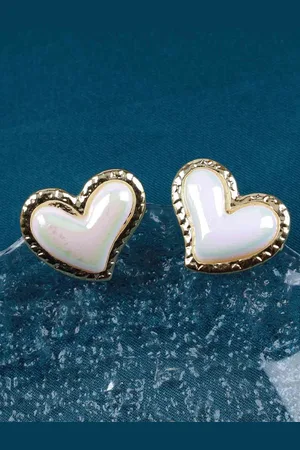Krelin Stainless Steel Heart Shaped Studs