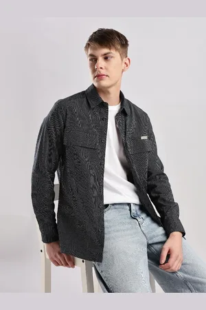 Calvin Klein Men Classic Pinstripes Opaque Striped Casual Shirt